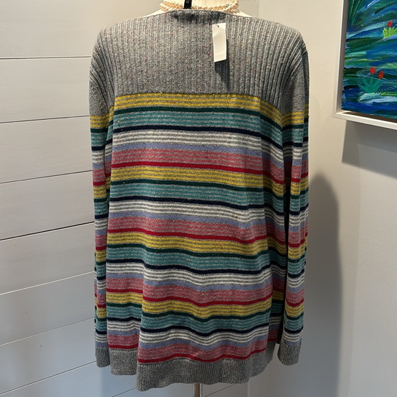 Talbots Rainbow Stripe Sweater size 3X NWT - Picture 3 of 8